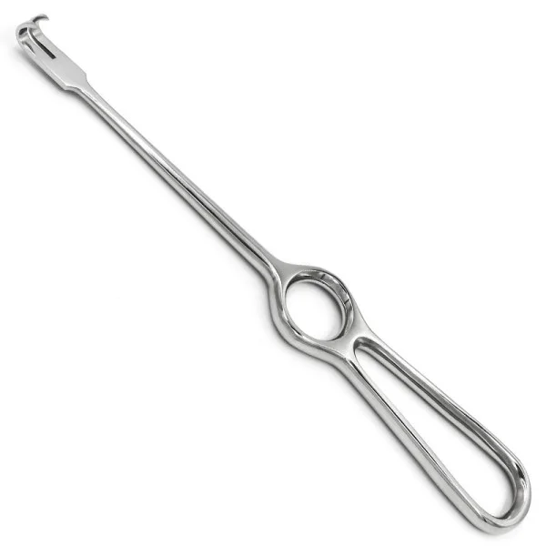 09.PI.189. Гачок хірургічний Kocher (Кохер), гострий, 2 зубці, 220 мм. Paradise.